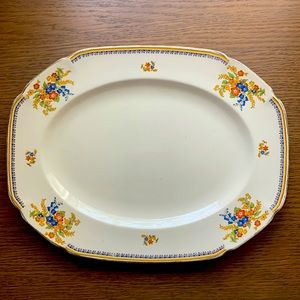 JOHN MADDOCK & SONS - Royal Ivory - Royal Cameronian Rego Shape Serving Platter
